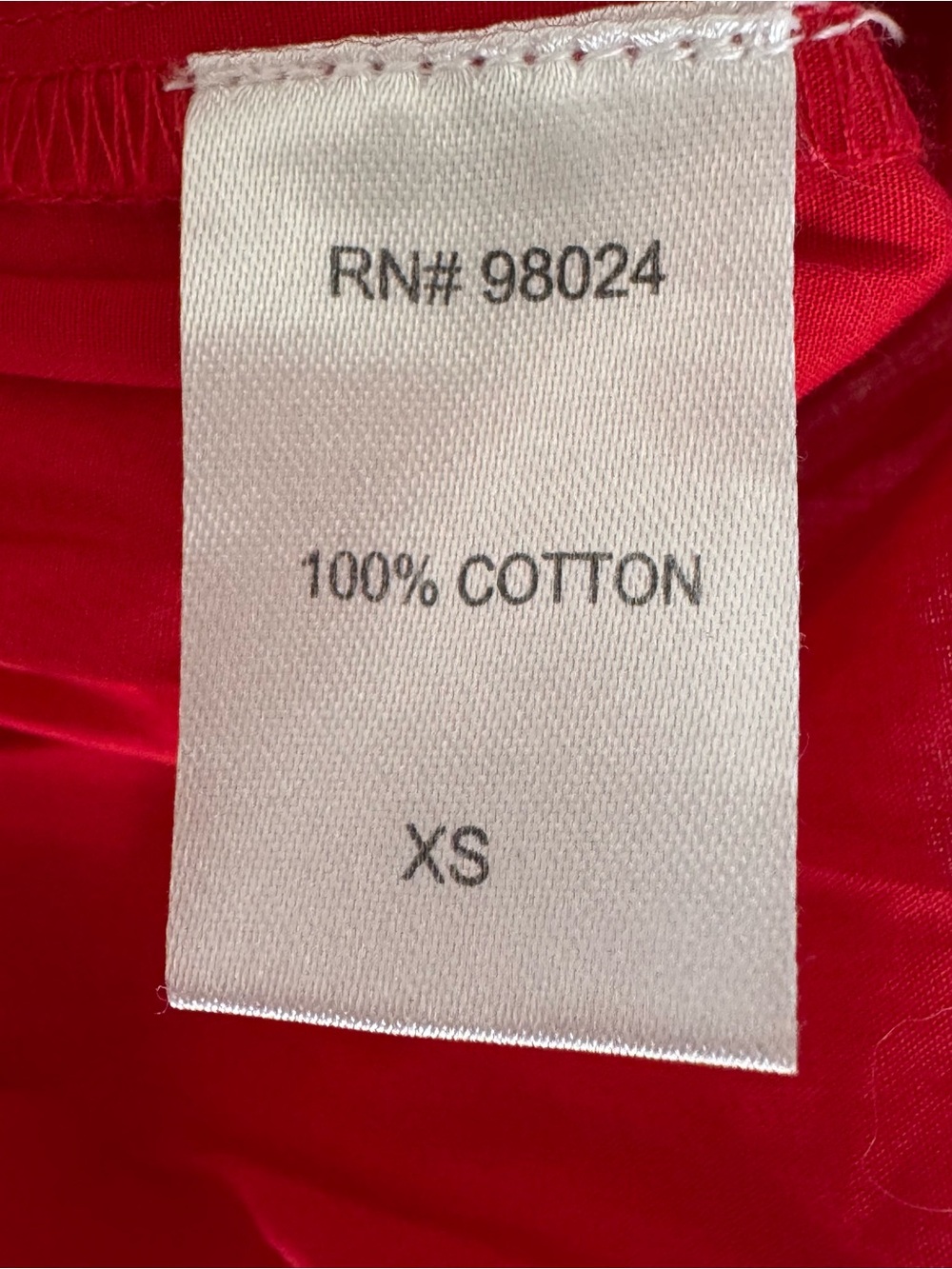 Caroline Constas Red Ruffle Mini Dress XS 100% Cotton Boho Babydoll - Picture 7 of 9